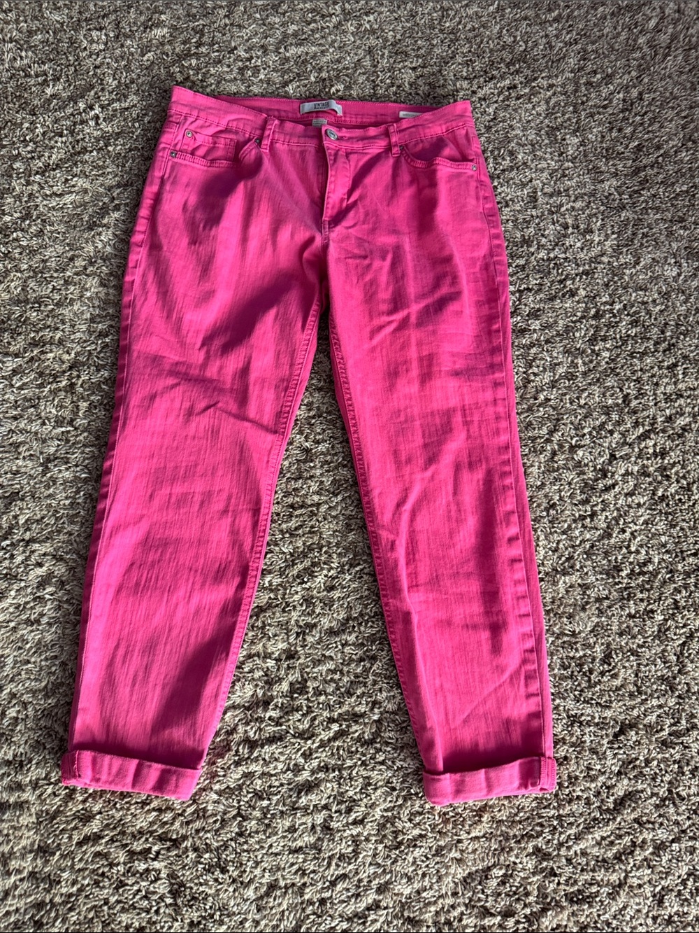 American Vintage Hot Pink Boyfriend Jeans